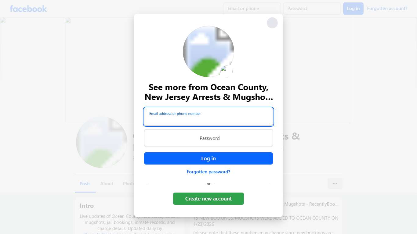 Ocean County, New Jersey Arrests & Mugshots - RecentlyBooked.com Facebook