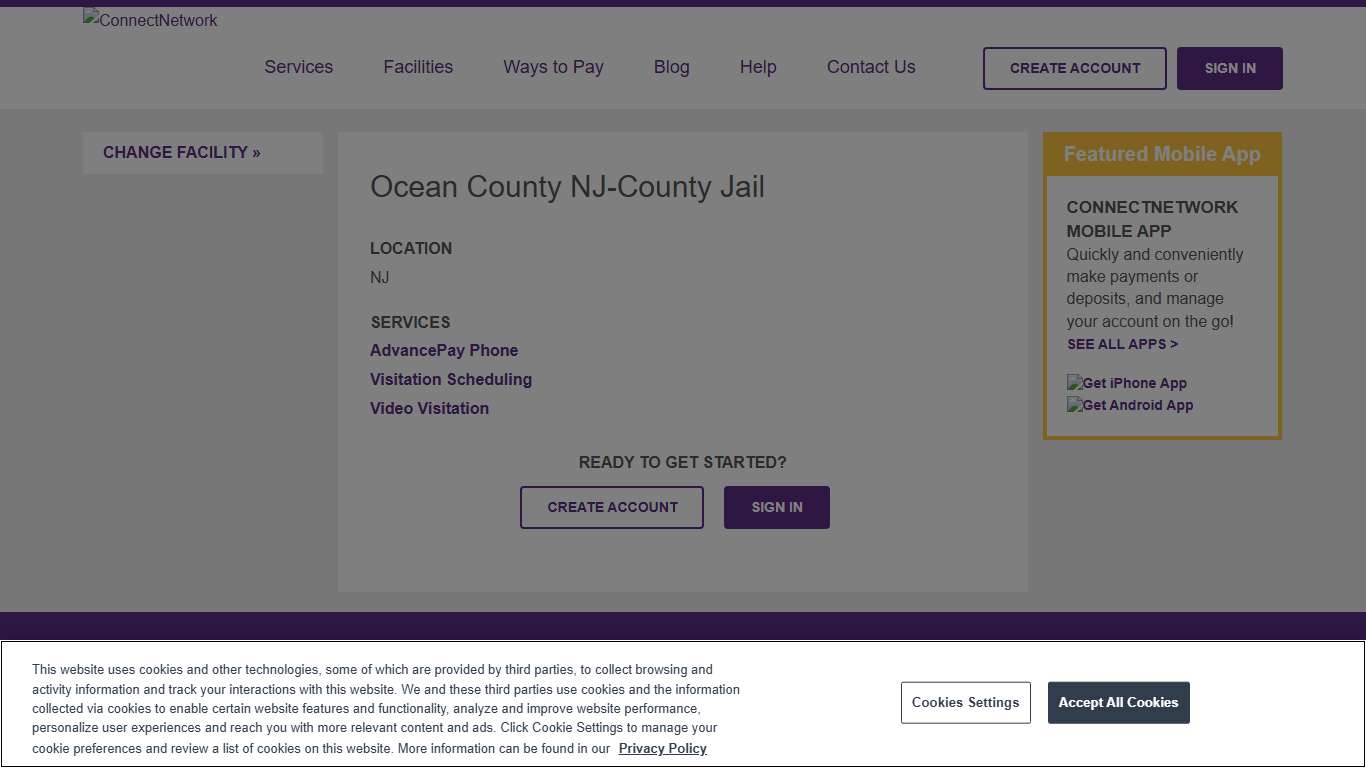 Ocean County NJ-County Jail ConnectNetwork